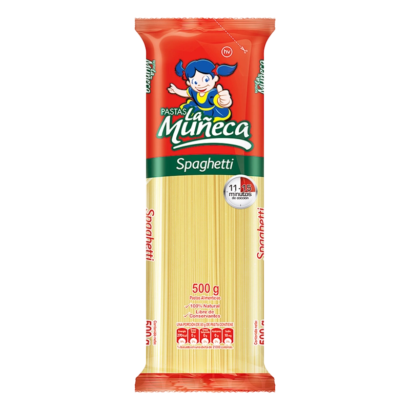 PASTA LA MUÑECA SPAGHETTI X 500 GR